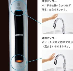 ナビッシュ 浄水切り替え