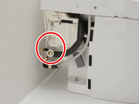 ネオレスト 手動レバータイプ 停電時洗浄方法2